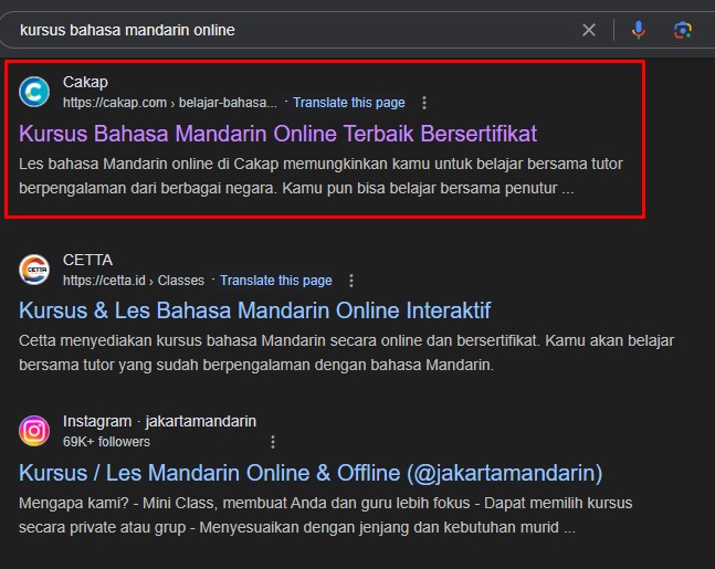 contoh SEO Copywriting