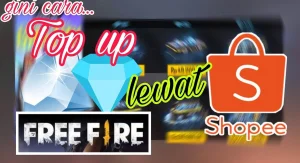 cara top up free fire di shopee
