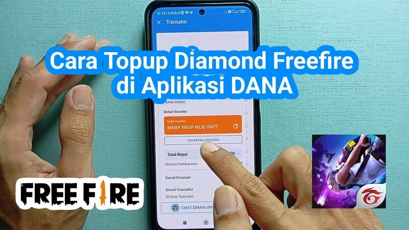 cara top up free fire di shopee