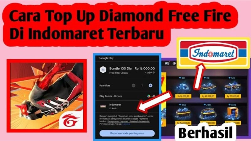 cara top up free fire di shopee
